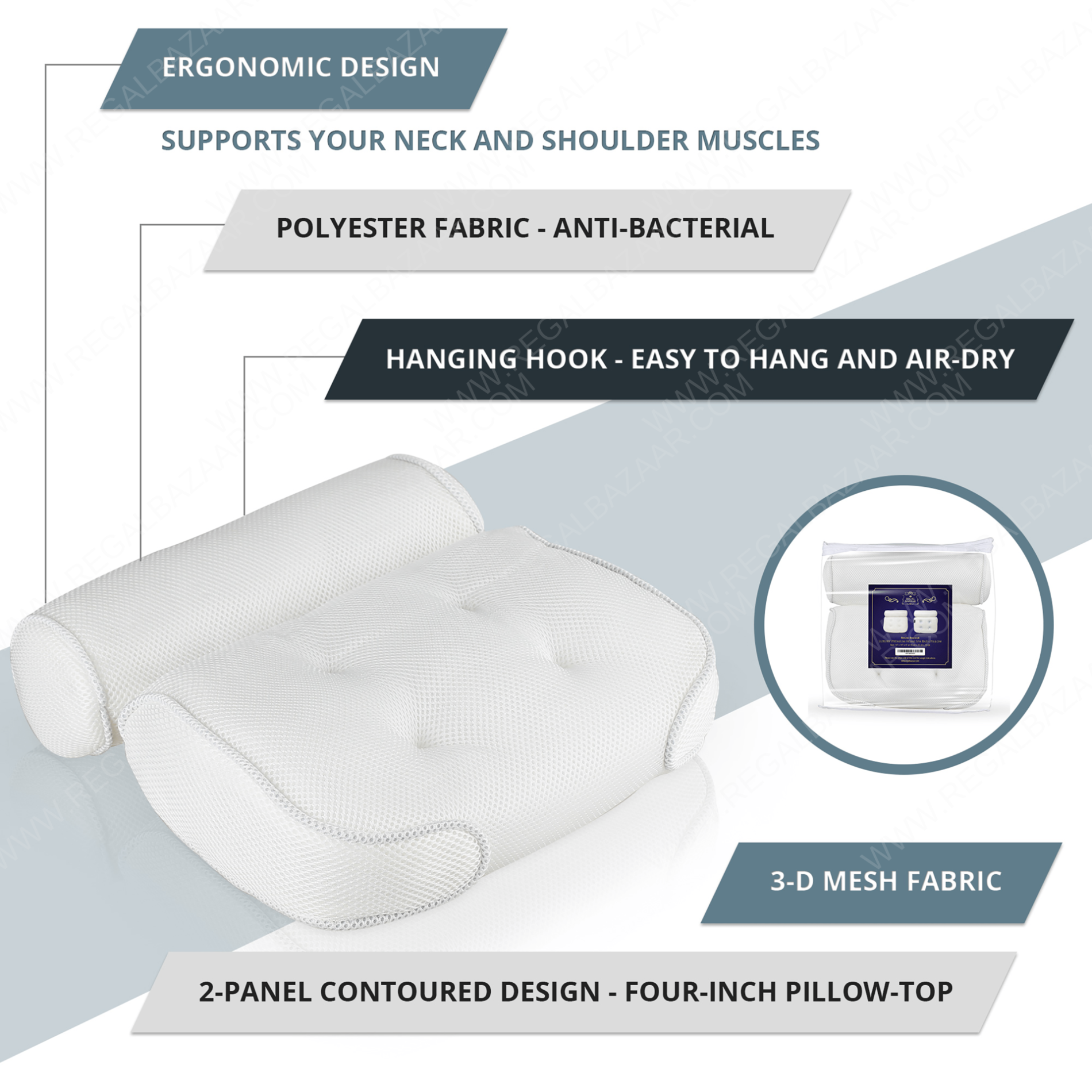 dream serenity ventilated 2 in 1 pillow