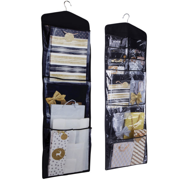 Dual-Sided Gift Bag Organizer & Tissue Paper Holder (Black) - Functional  Home Organization Products & Ideas